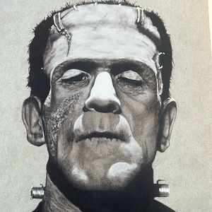 Frankenstein Monster Art Print 8x10